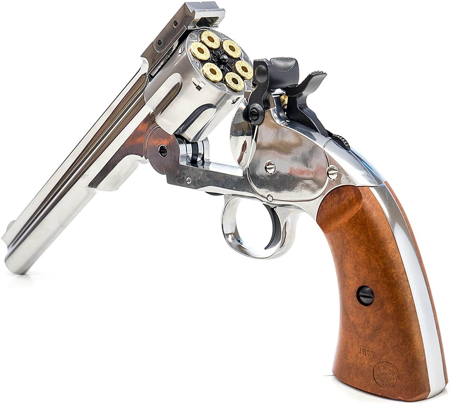 Barra Airguns Schofield Nickel 7 in BB Revolver | Academy