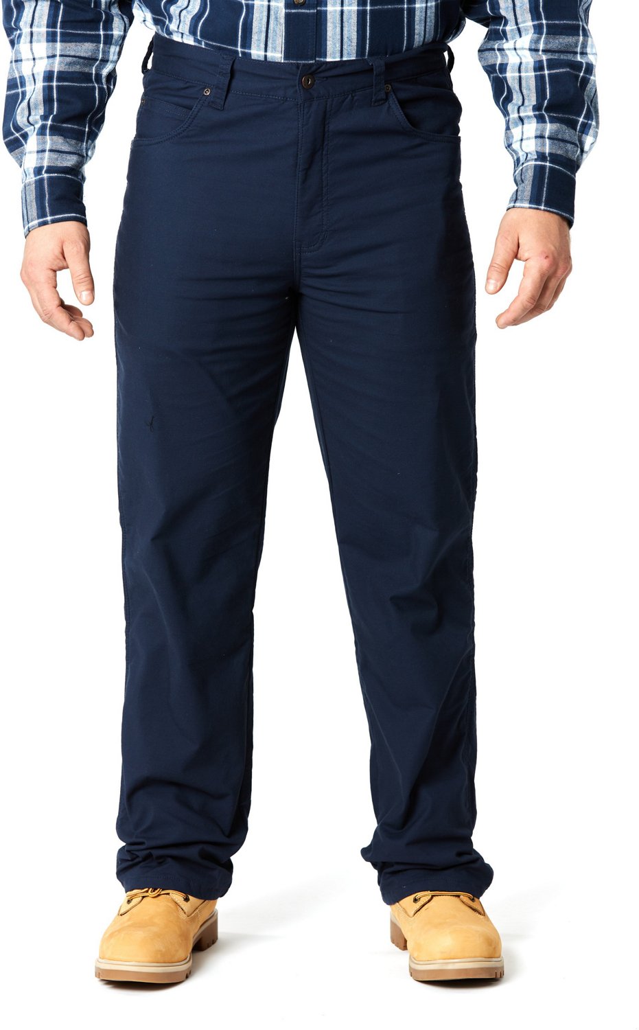 Smith's Workwear Men's Stretch Fleece-Lined Canvas 5-Pocket Pants                                                                - view number 1