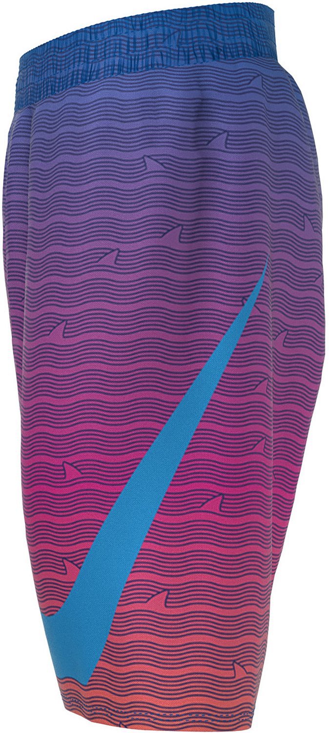 Nike Boys' Shark Stripe Breaker Volley Swim Shorts 8 in - view number 2