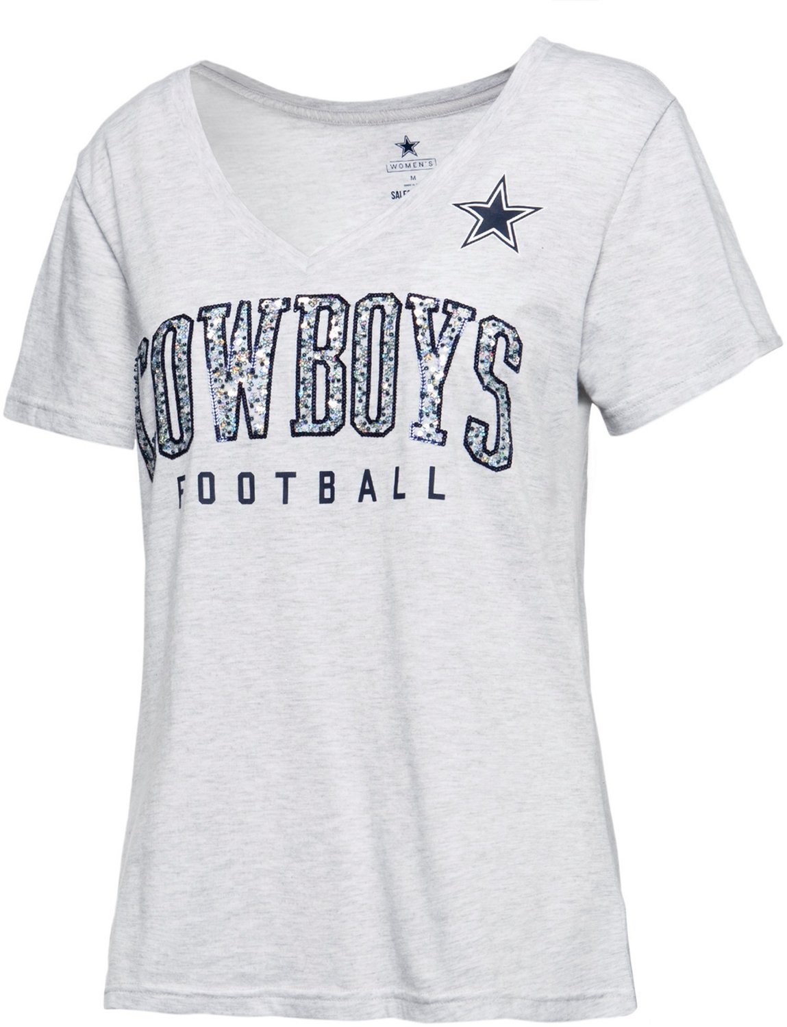 : NFL Dallas Cowboys Womens Practice Glitter Tee