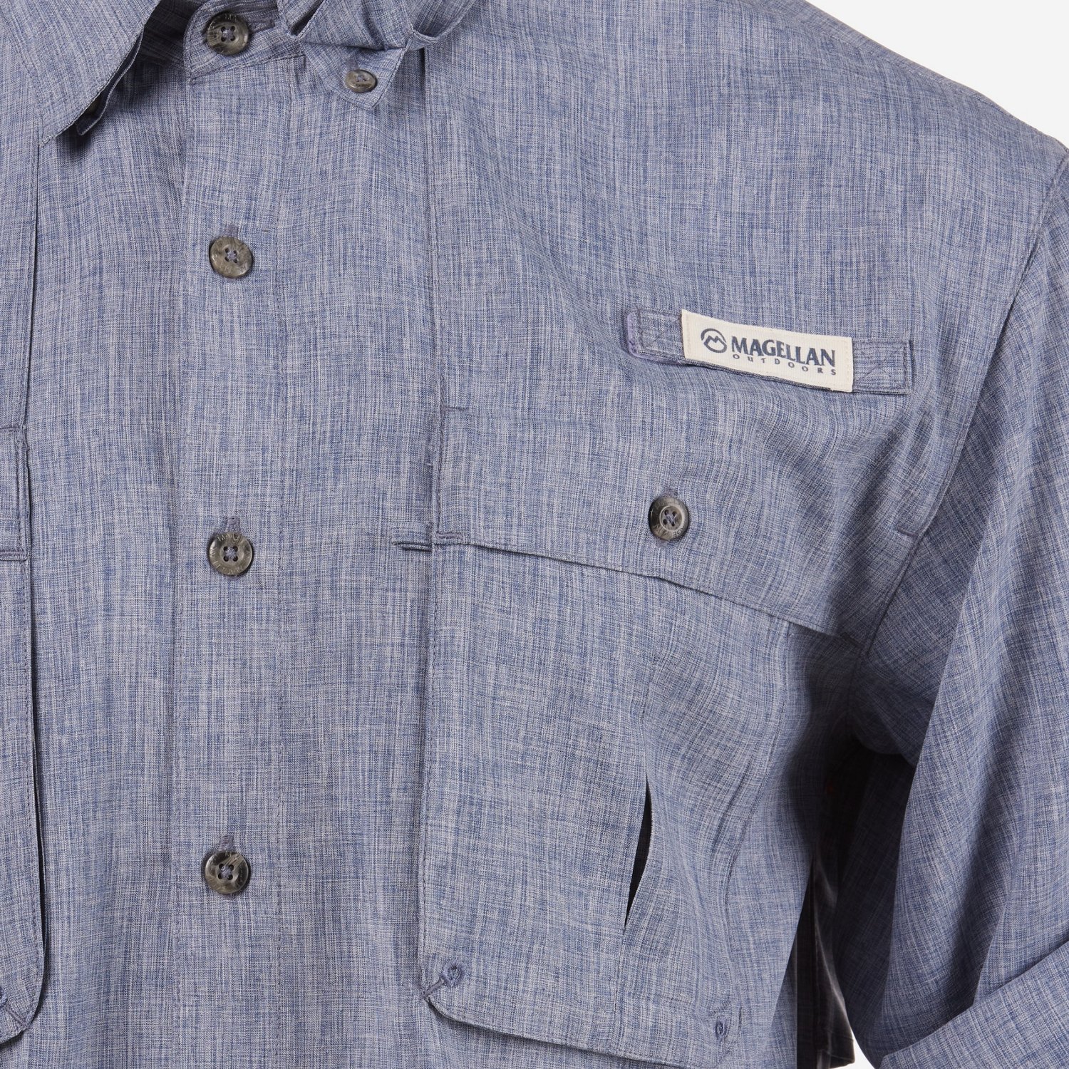 Magellan Outdoors Men's Aransas Pass Heather Long Sleeve Fishing Shirt - view number 5