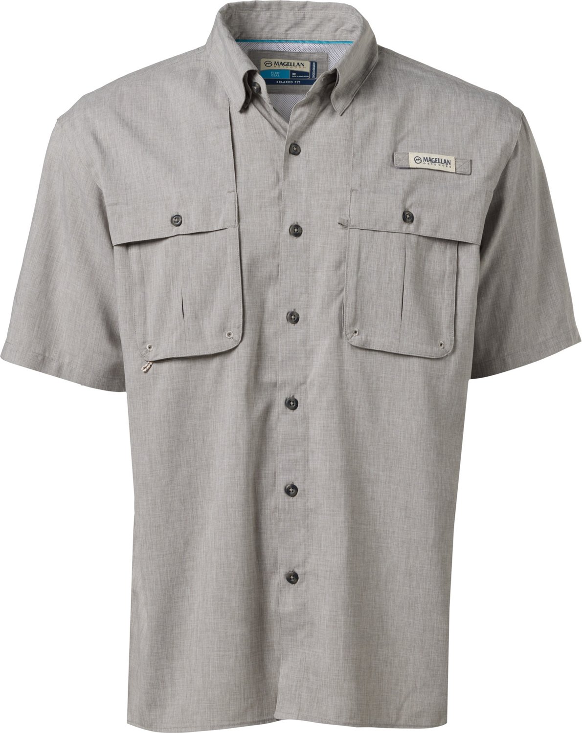 Magellan Outdoors Men's Aransas Pass Heather Short Sleeve Fishing Shirt - view number 3
