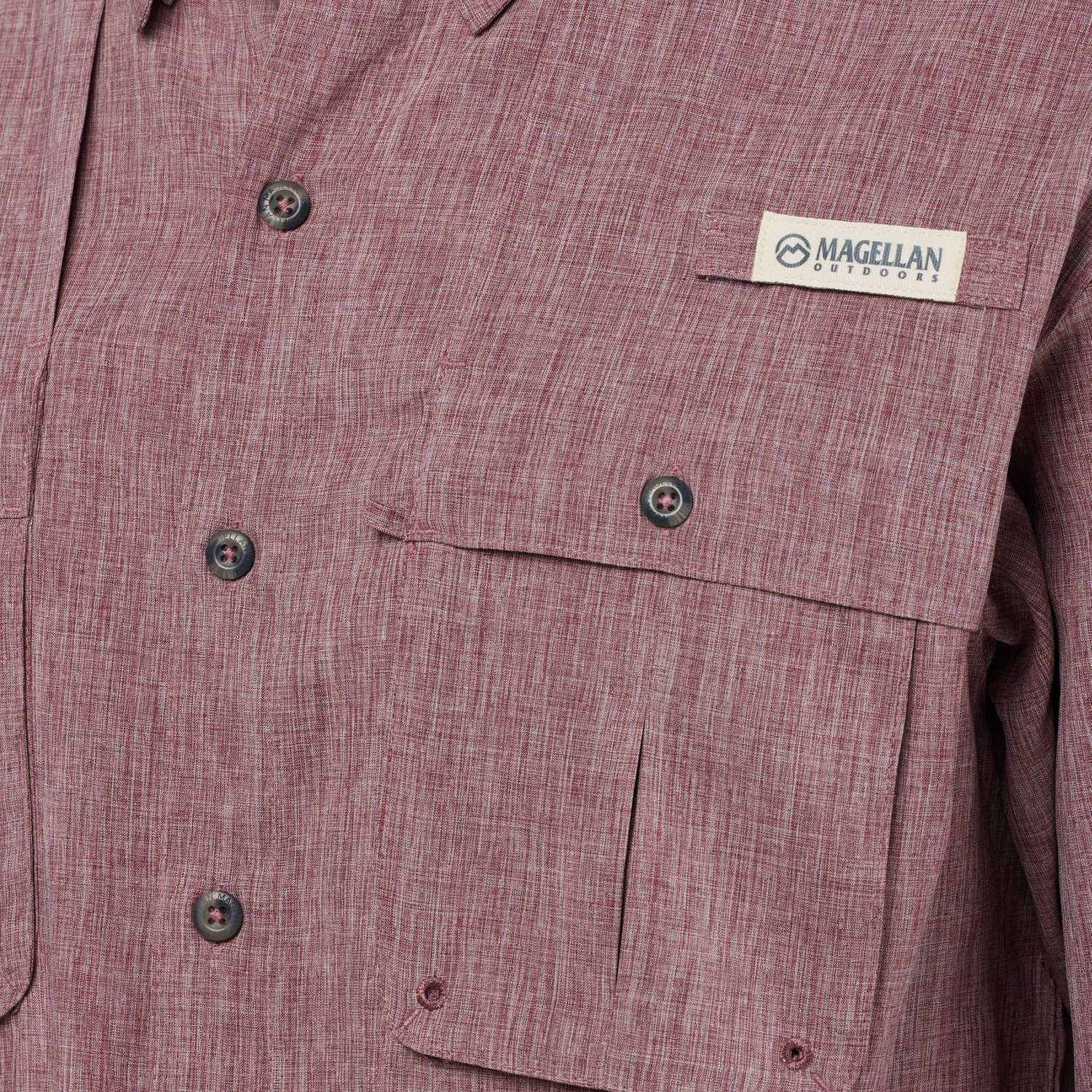 Magellan Outdoors Men's Aransas Pass Heather Short Sleeve Fishing Shirt - view number 5