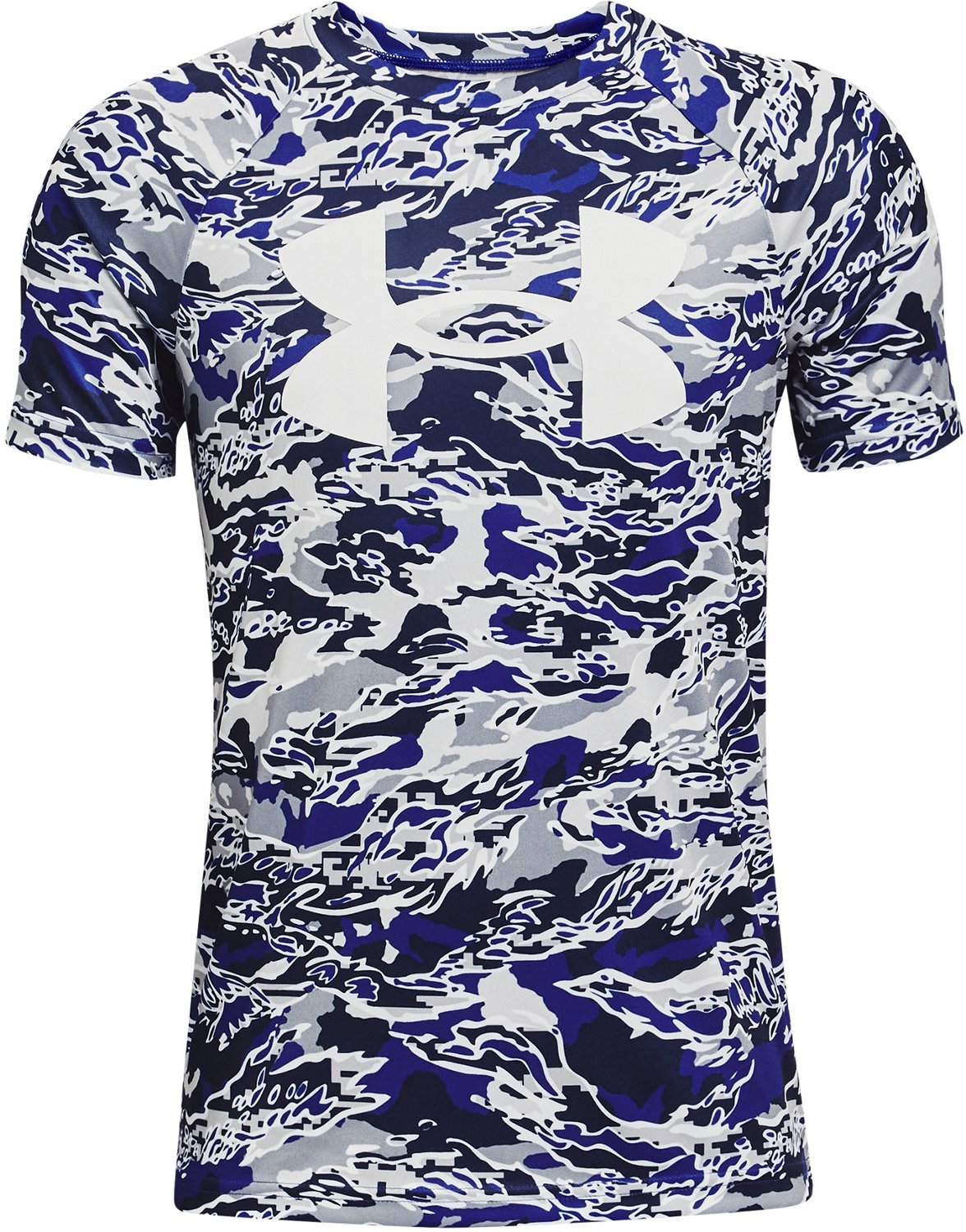 Under Armour Boys Tech Big Logo Printed Short Sleeve Gym T-Shirt 