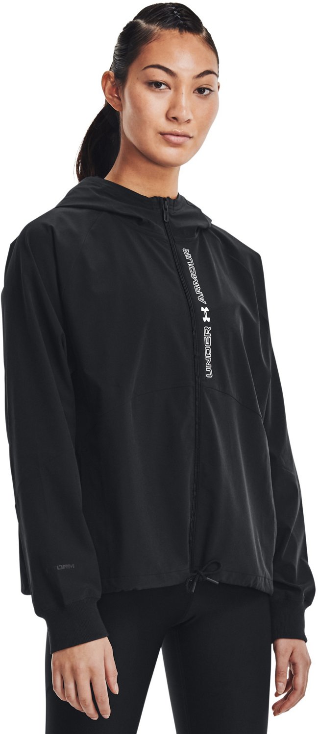 Black Under Armour Woven Full Zip Jacket - JD Sports Global