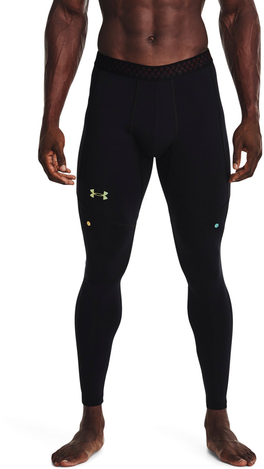  Under Armour Men's Recovery Compression Legging, Black  (001)/Metallic Silver, Small : Clothing, Shoes & Jewelry