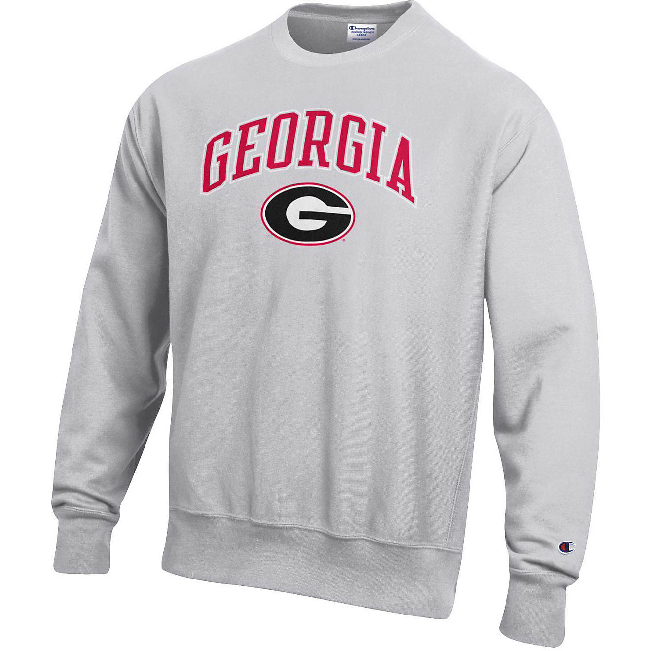 Champion Men's University of Georgia Reverse Crew Sweater                                                                        - view number 1
