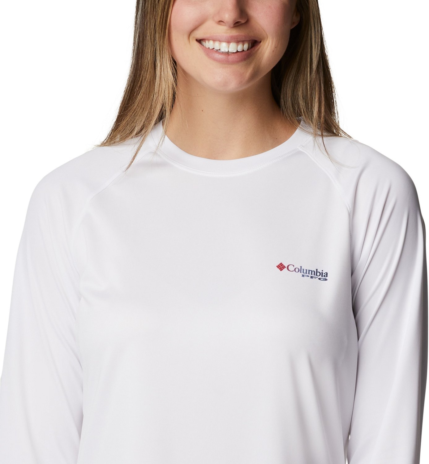 コロンビア Columbia Tidal Tee PFG Fish Flag Long Sleeve Shirt レディース シャツ トップス Whi Women's Columbia Tidal Tee™ PFG Fish Flag Long Sleeve Shirt