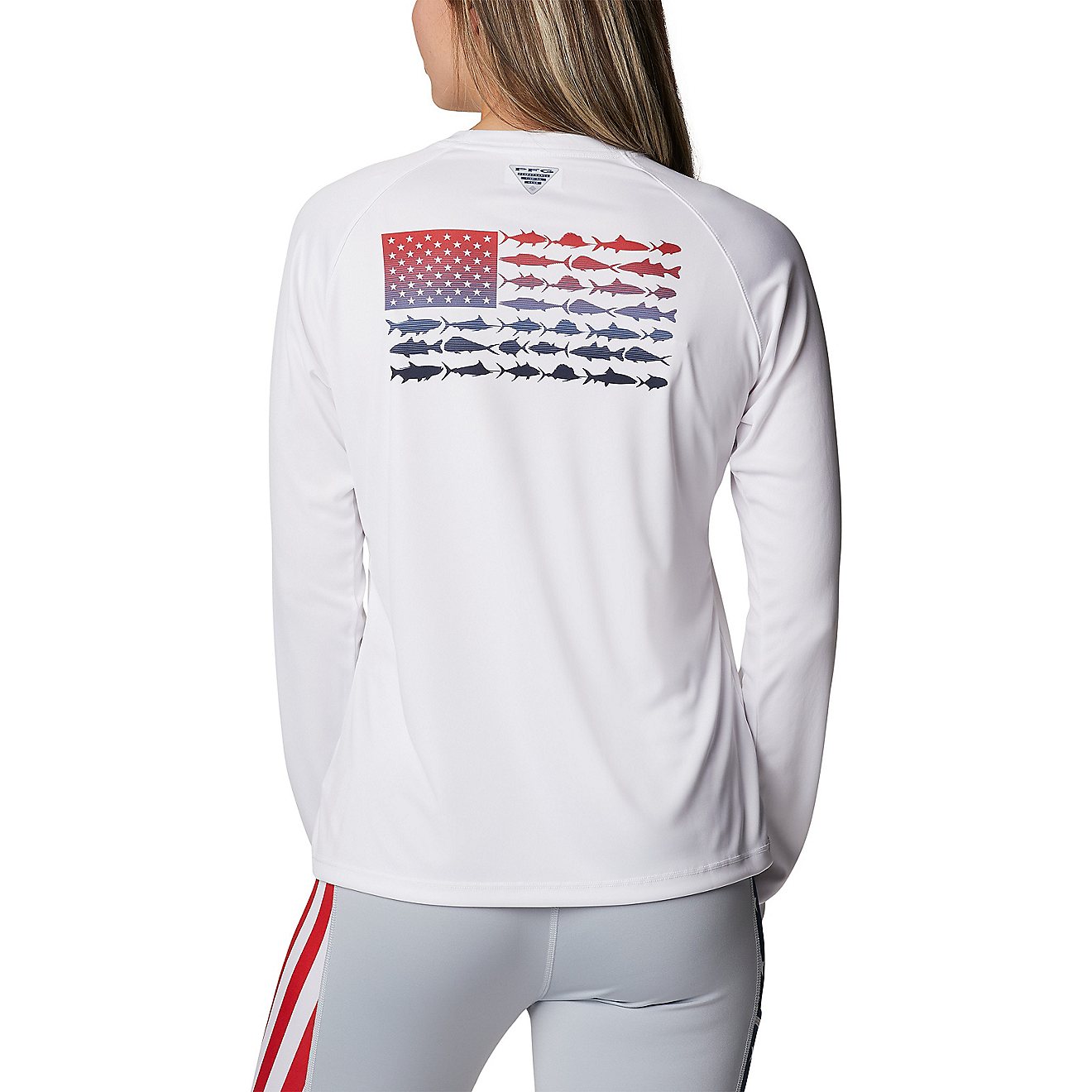 Columbia Sportswear Women's Tidal Tee PFG Fish Flag Long Sleeve T-shirt                                                          - view number 2