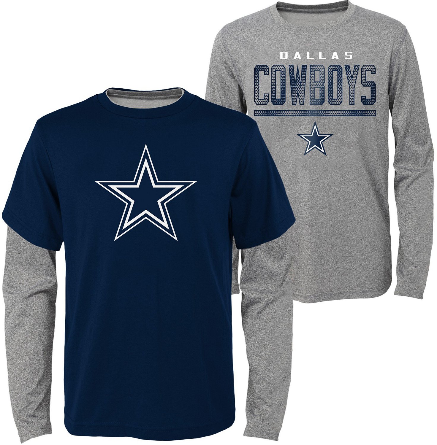 Men's Gray Dallas Cowboys Killian Long Sleeve T-Shirt