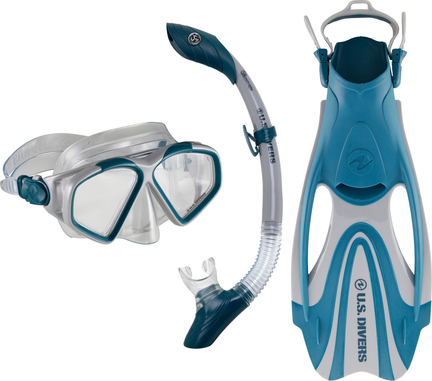 U.S. Divers Adults' Cozumel Fin, Snorkel and Mask Set                                                                            - view number 1 selected