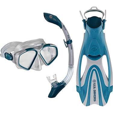 U.S. Divers Adults' Cozumel Fin, Snorkel and Mask Set                                                                           