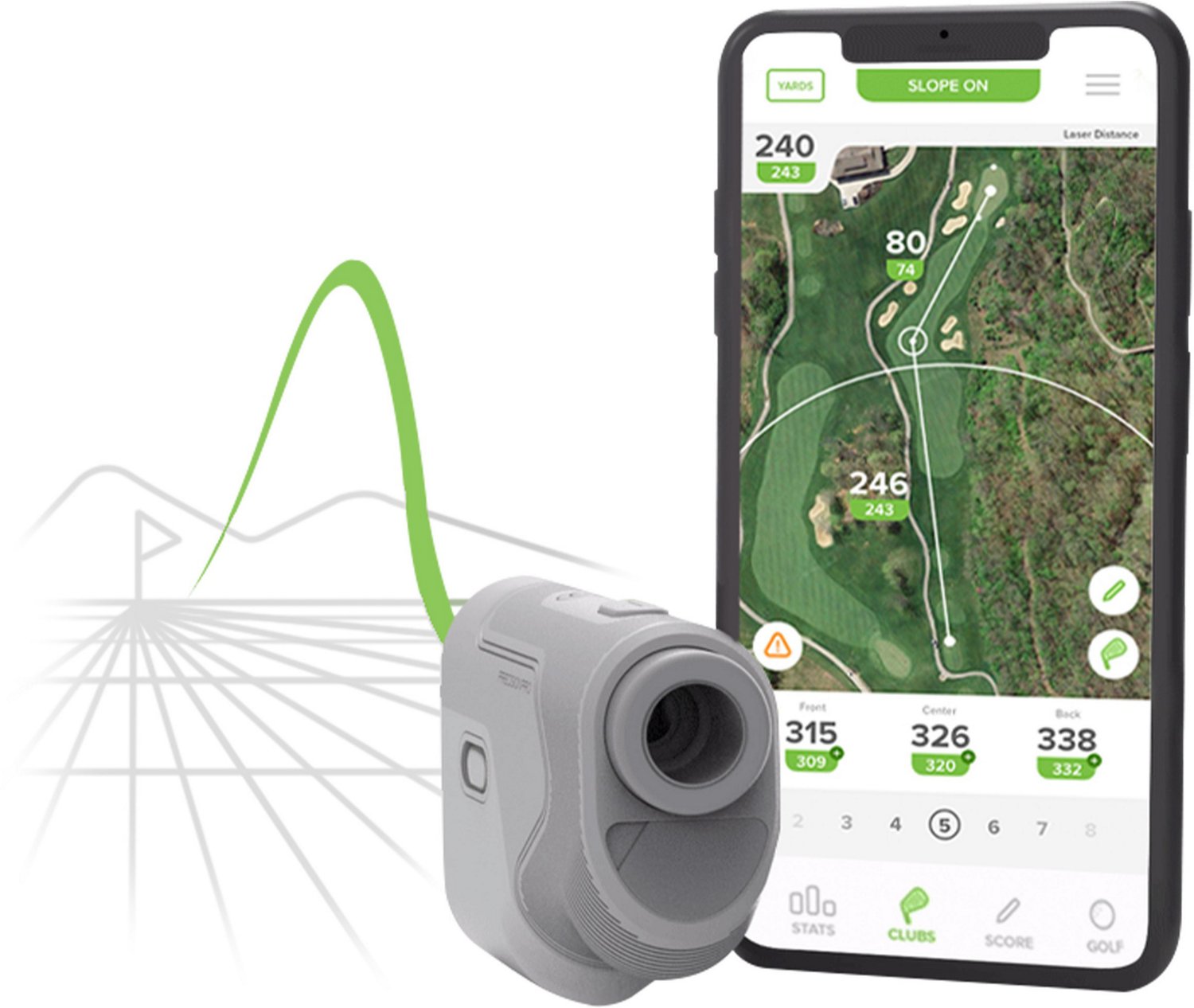 Precision Pro R1 Smart Slope Golf Rangefinder Academy
