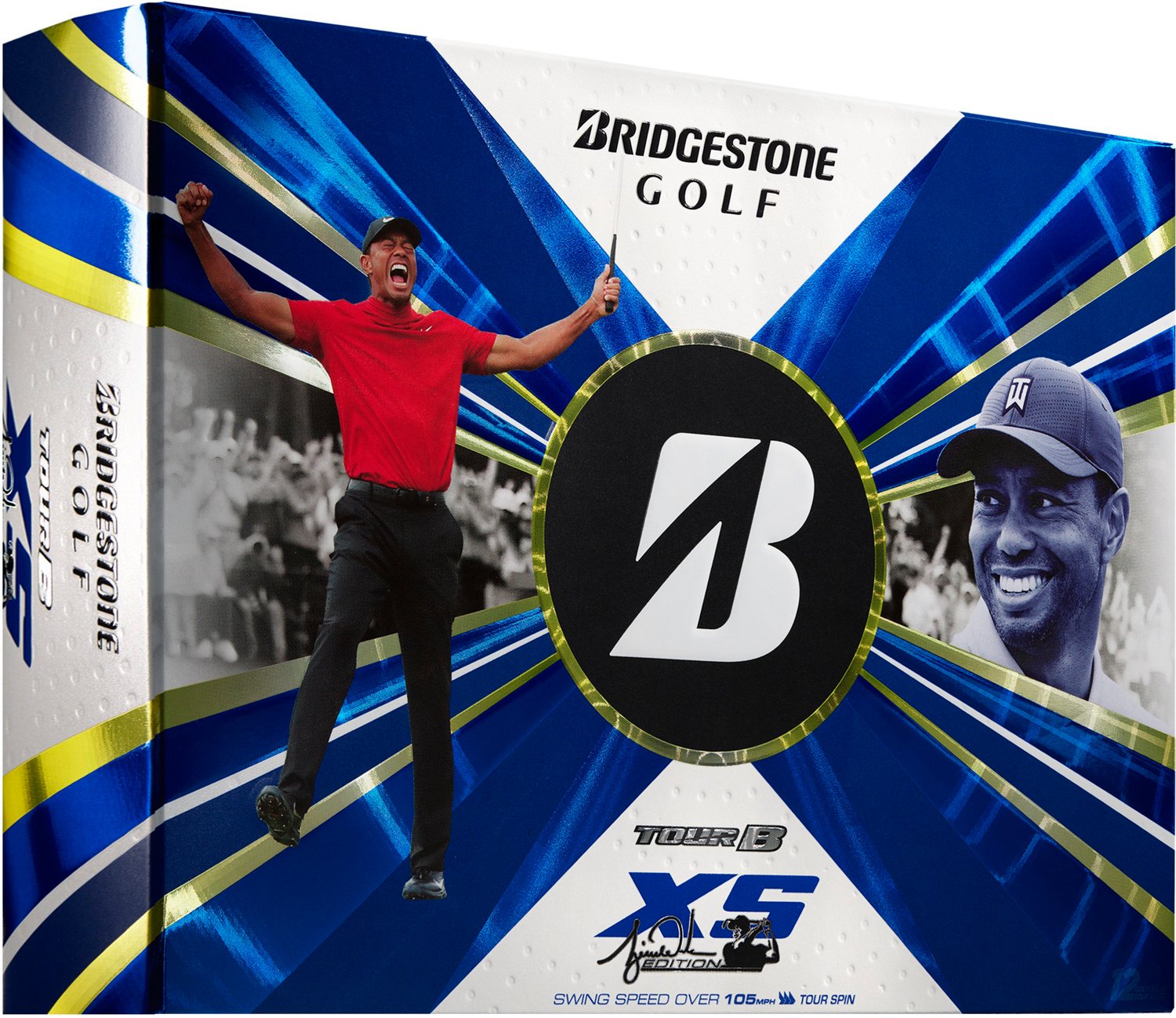 Bridgestone Golf Tour BXS Tiger Woods Golf Balls 12Pack Academy