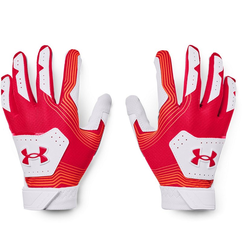 Under Armour Boys’ Clean Up 21 T Ball Batting Gloves White/Red – Batting Gloves at Academy Sports