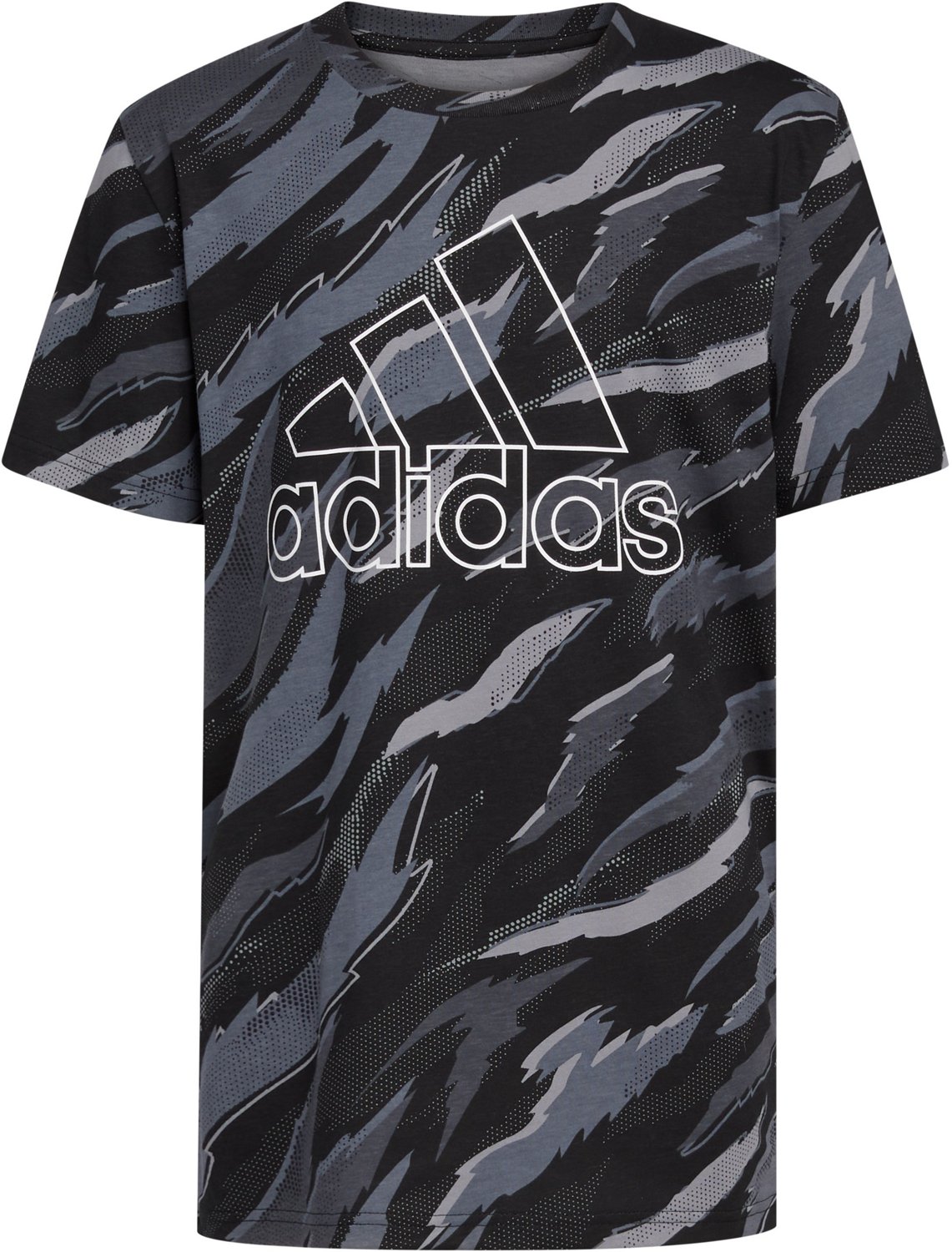 adidas Boys’ Tiger Camo Badge of Sport Tshirt Academy