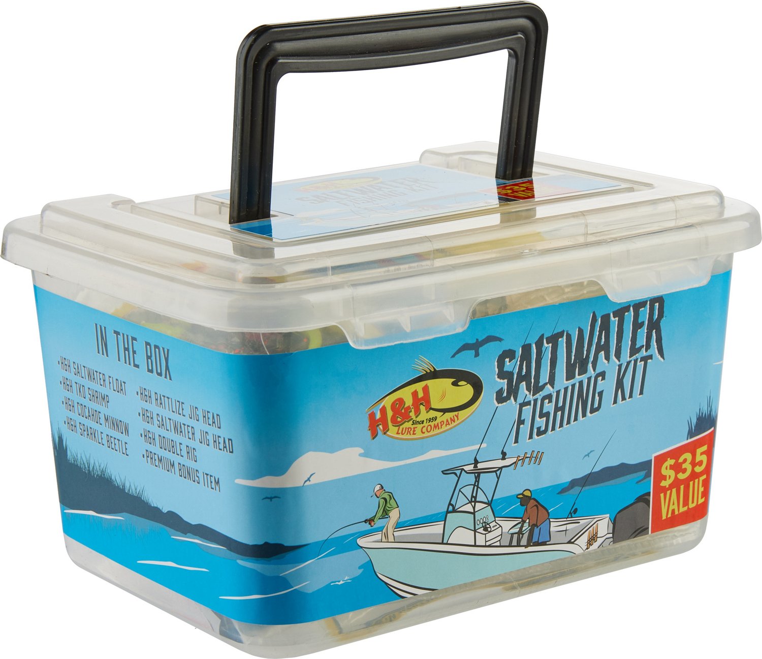 Fishing Tackle Box Cooler, Hard Shell Fishing Lure Box