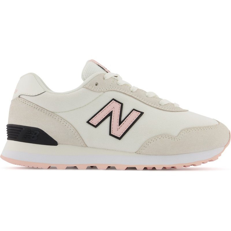 New Balance Women's 515 v3 Shoes White/Bright Pink, 8.5 - Women's Athletic Lifestyle at Academy Sports product image