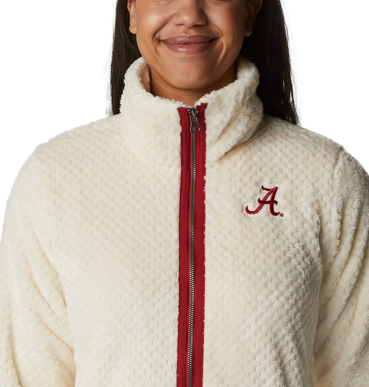 Columbia Alabama Crimson Tide Fireside II Sherpa Full-Zip Jacket - view number 2