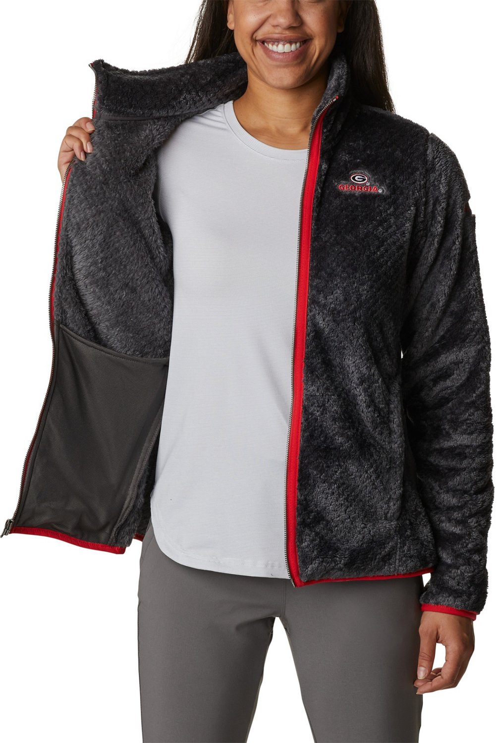 Columbia Sportswear Women's University of Georgia Fire Side II Sherpa Jacket - view number 3