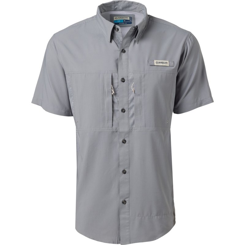 Magellan Outdoors Men's Falcon Lake Button Down Shirt Monument, Large - Men's Fishing Tops at Academy Sports