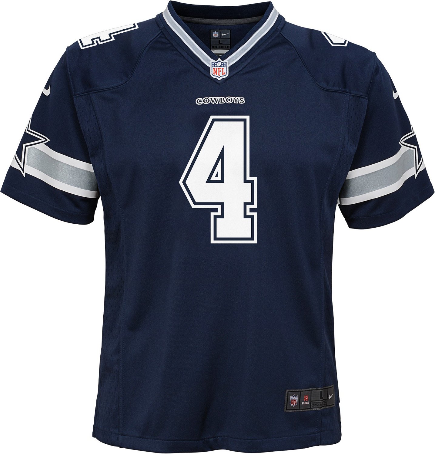 Dallas Cowboys Youth Dak Prescott Game Jersey | Academy