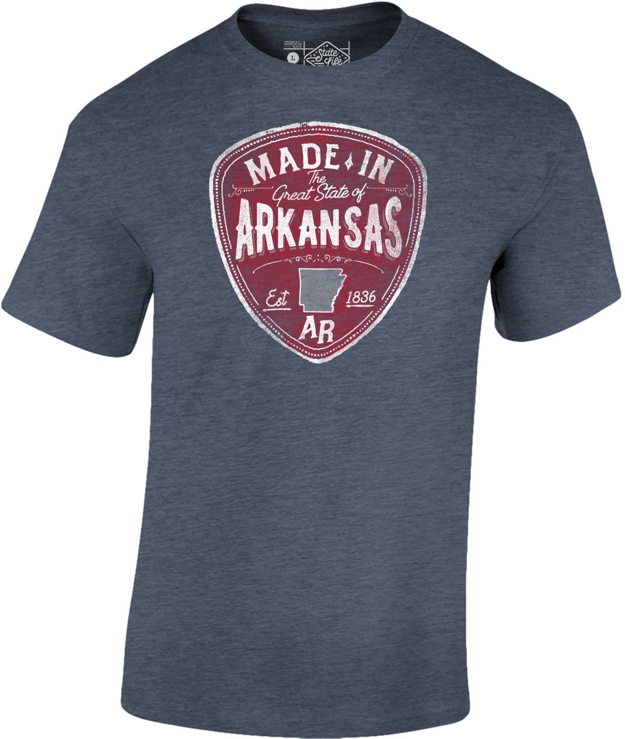 State Life Men's Made In Arkansas Short Sleeve T-shirt 