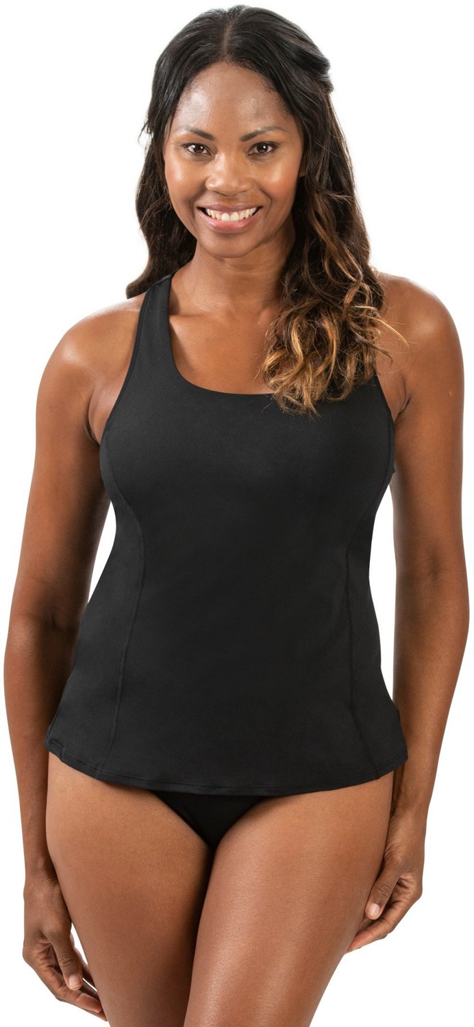 Dolfin Women's Aquashape Colorblock Twist Back Tankini Swim Top