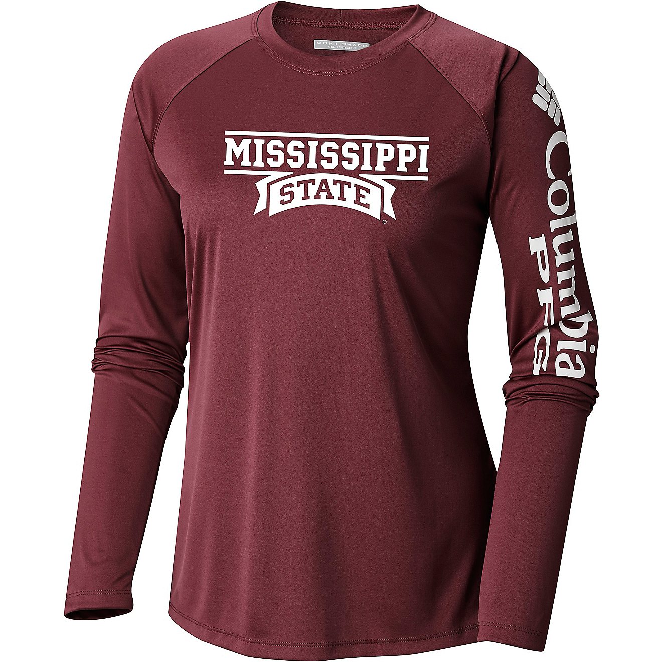 Columbia Sportswear Women’s Mississippi State University PFG Tidal Long Sleeve T-shirt                                         - view number 1