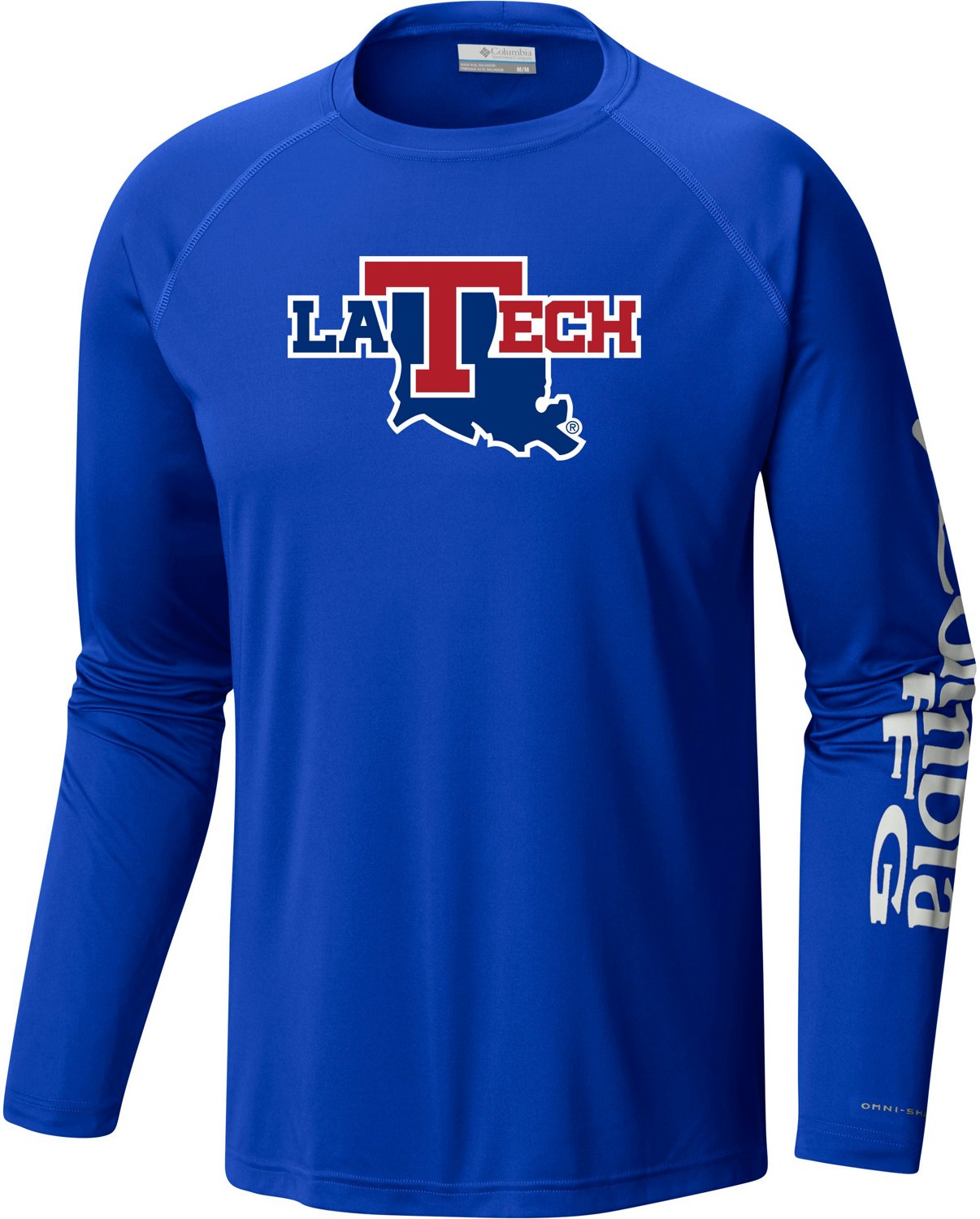 Columbia Sportswear Men's Louisiana Tech University Terminal Tackle Long  Sleeve Graphic T-shirt