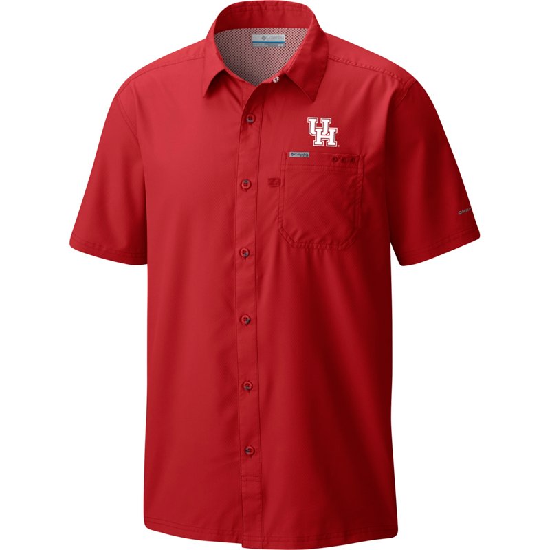 Columbia Sportswear Men's University of Houston Fish Flag Slack Tide Graphic T-shirt