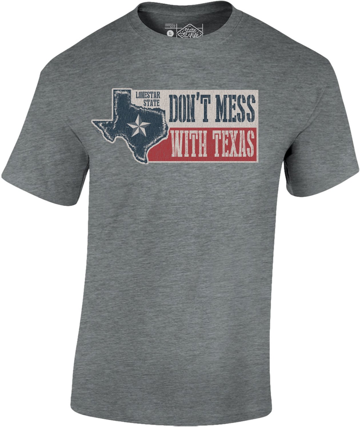 State Life Men's Don't Mess with Texas Short-Sleeve Graphic T-shirt