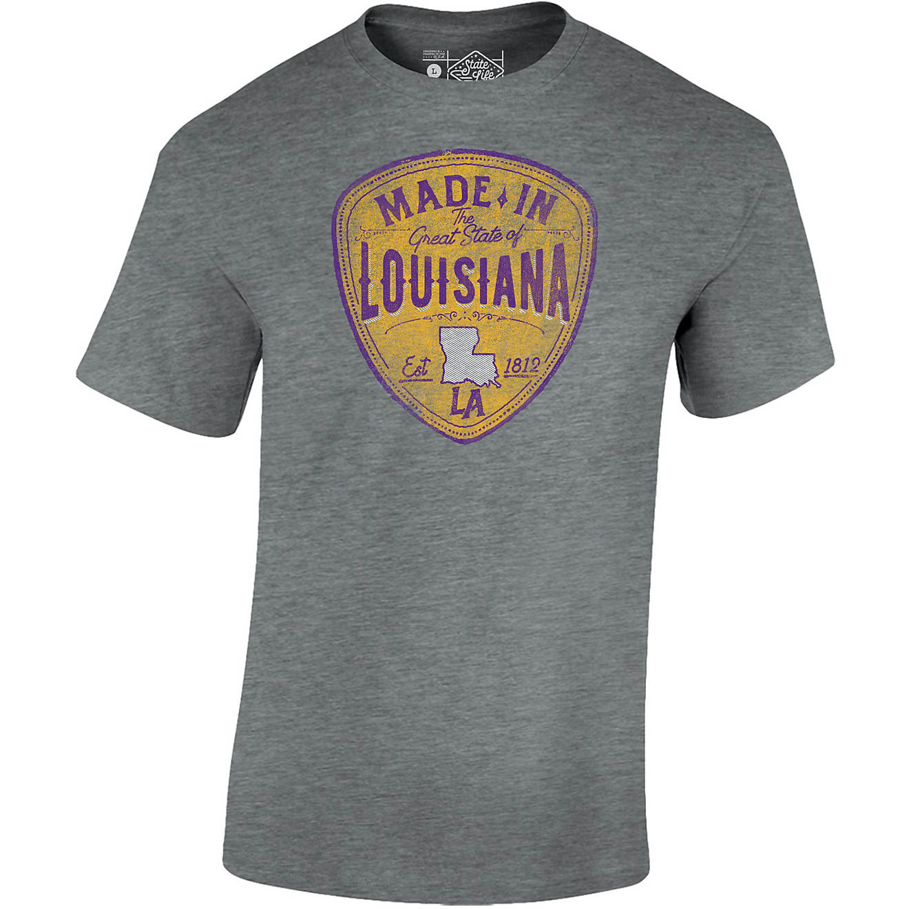 State Life Men's Made in Louisiana T-shirt                                                                                       - view number 1