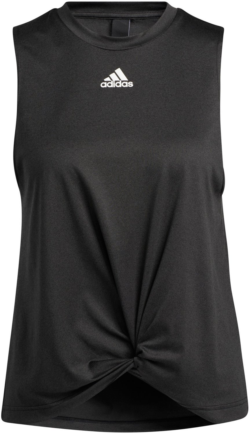 adidas Women s Training Knot Tank Top Free Shipping at Academy