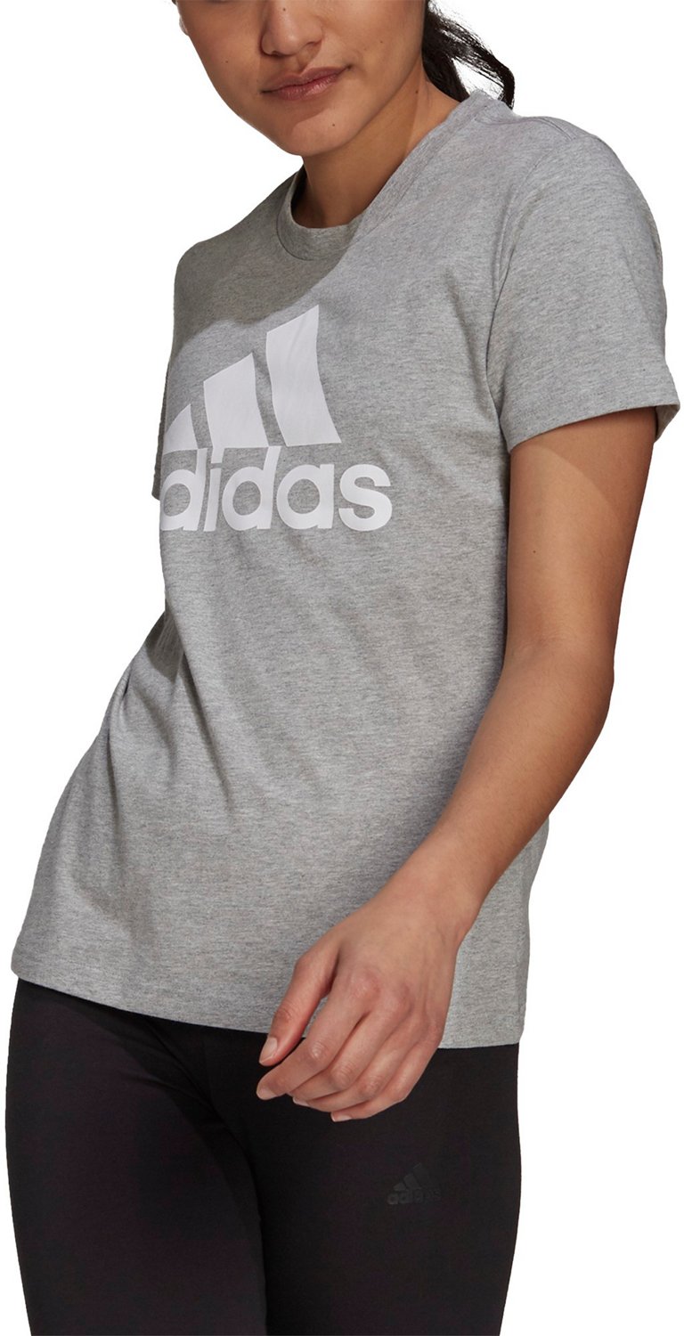adidas Women's Loungewear Ess Logo Short Sleeve T-shirt                                                                          - view number 1 selected