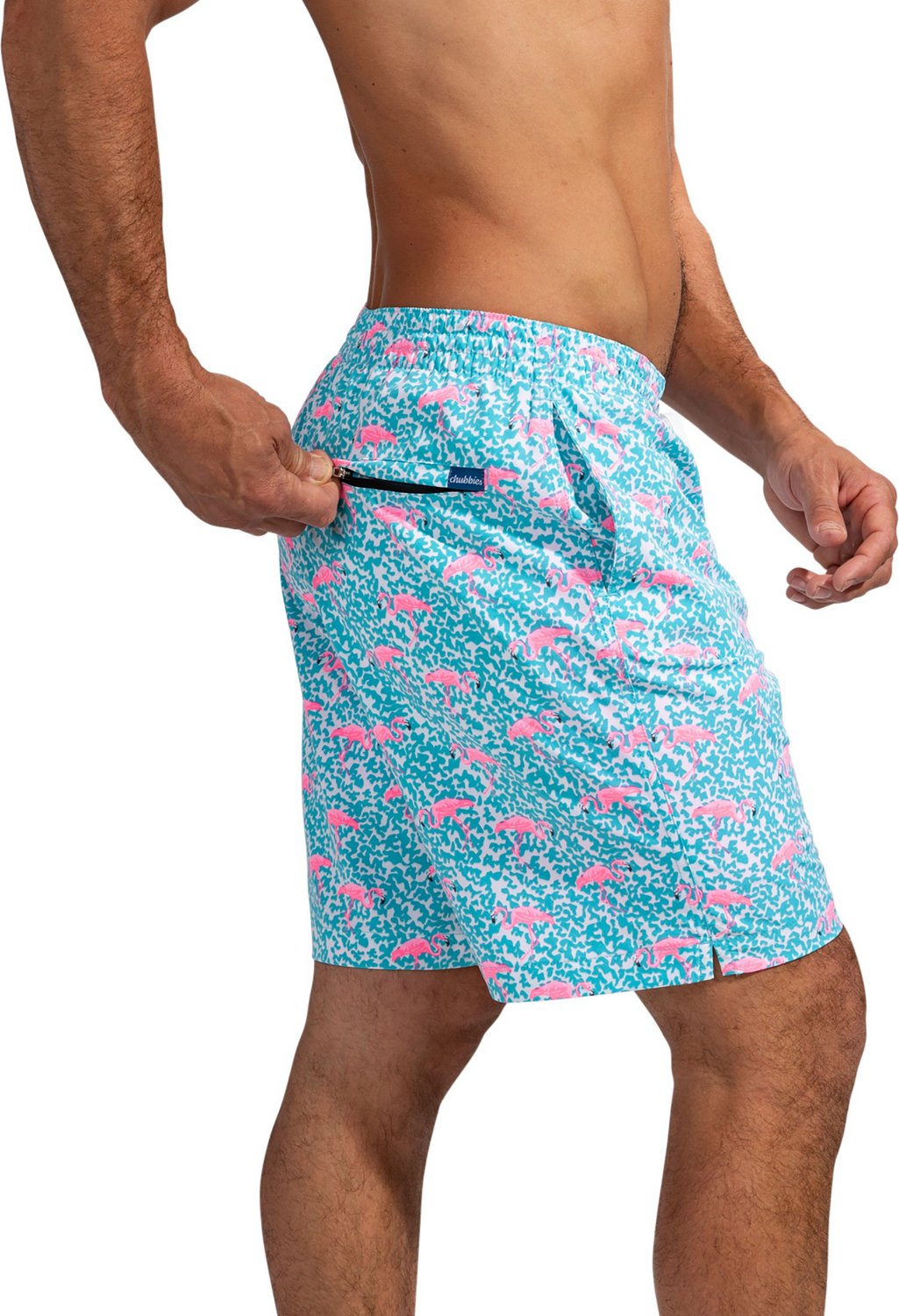 Chubbies Mens Domingos Are Flamingos Stretch Swim Trunks 7 In Academy