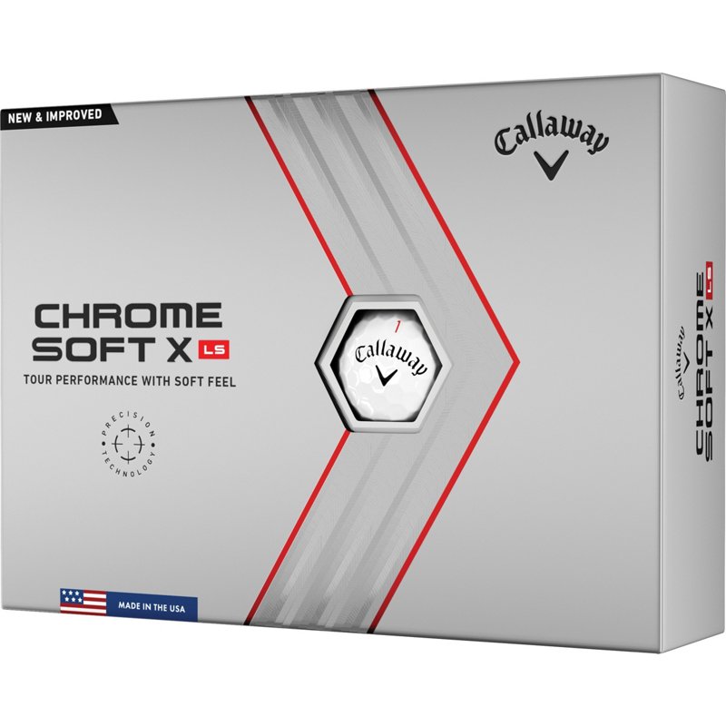 Callaway Chrome Soft X LS 2022 Golf Balls 12-Pack White - Golf Balls at Academy Sports