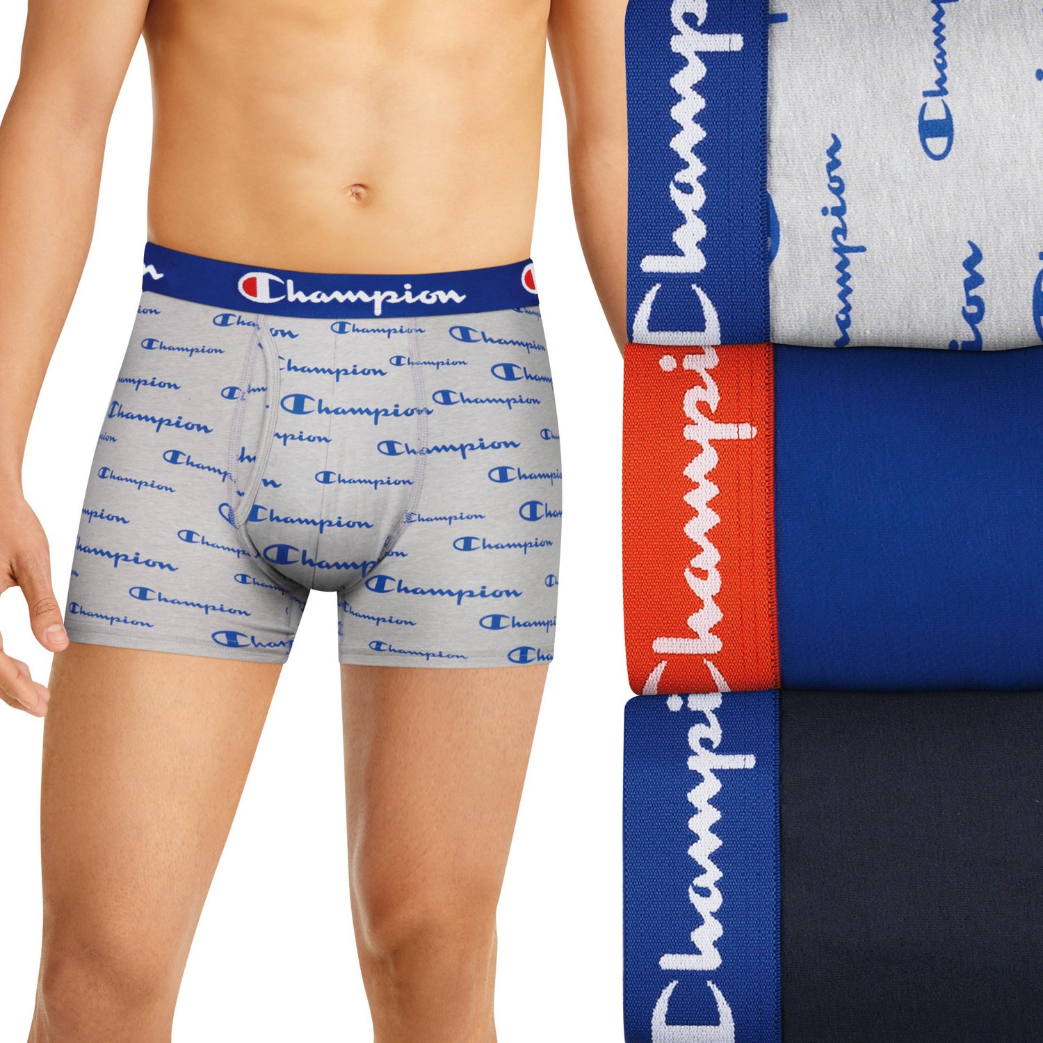 Champion Men's Stretch Trunks 3Pack Academy