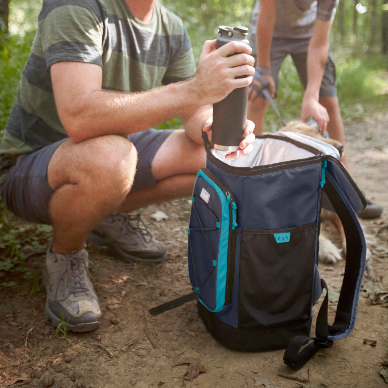 Coleman XPAND 30-cans Soft Cooler Backpack, Spider Mum 