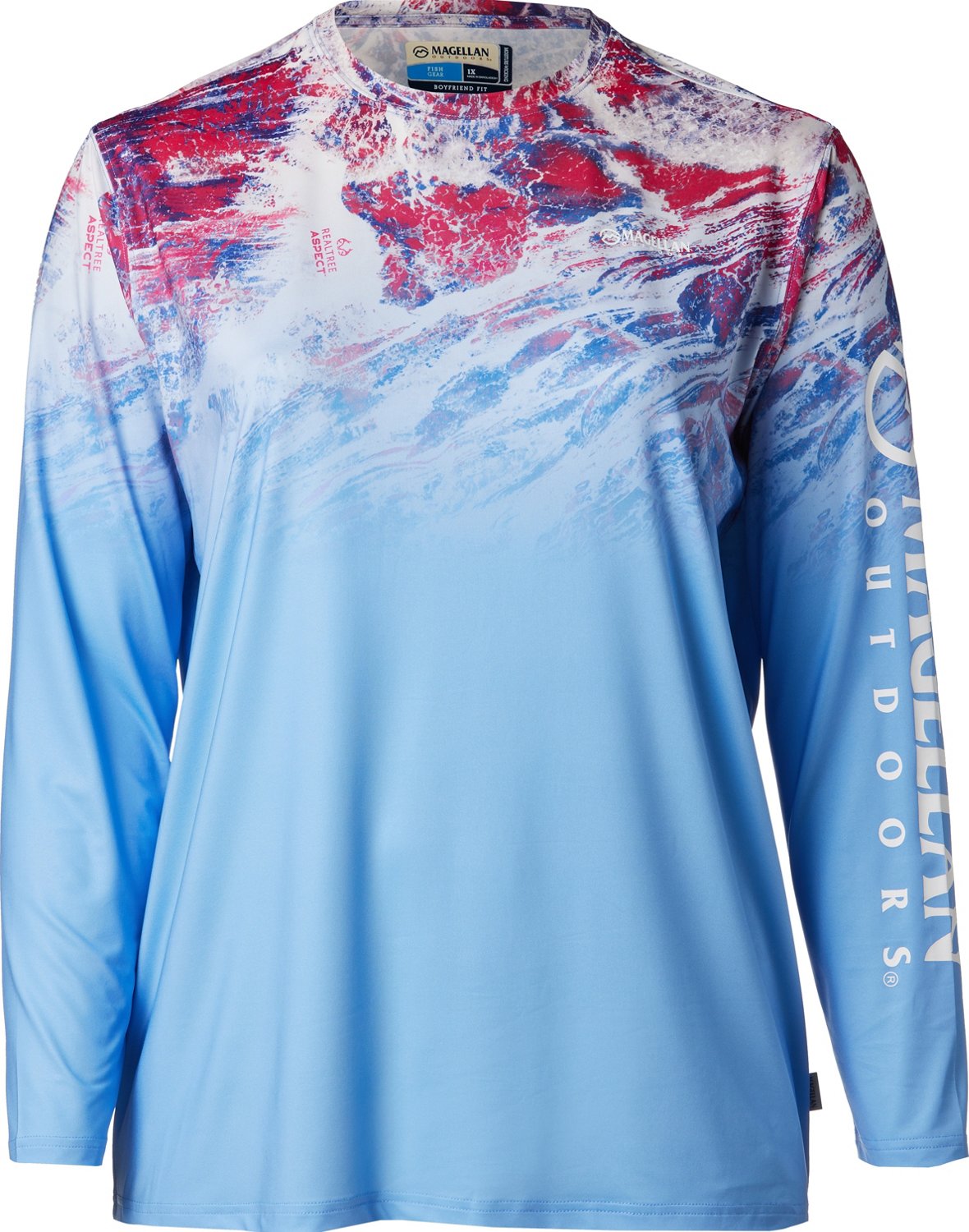 Magellan Outdoors Women's Realtree Aspect Ombre Plus Size Long Sleeve Top