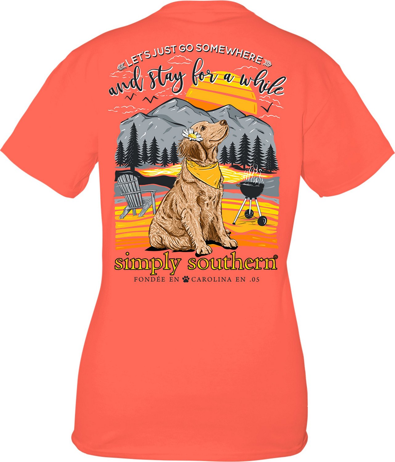 Simply Southern Women's Stay Dog Graphic Tshirt Academy