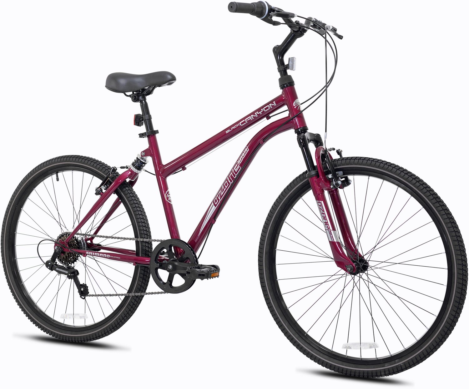 Ozone 500 Women s 26 in Black Canyon Full Suspension Comfort Bike