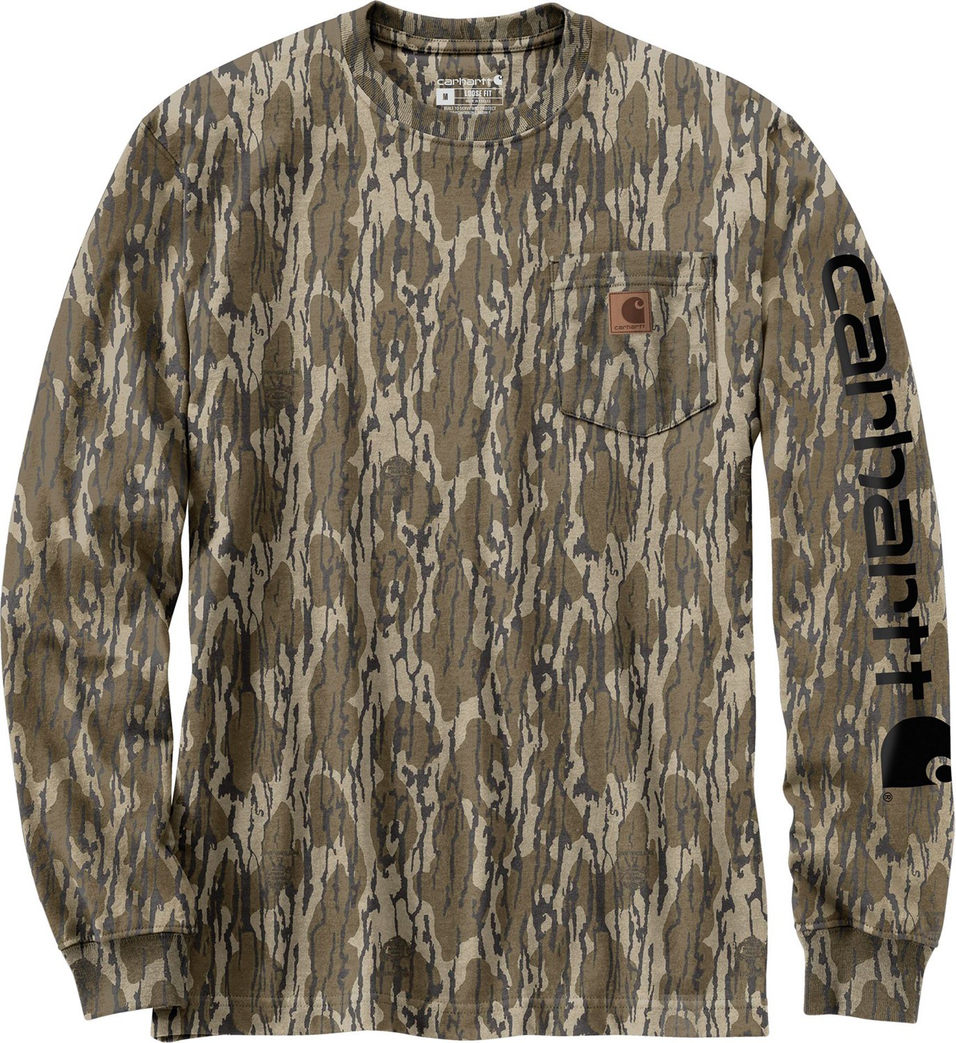 Carhartt Boys Mossy Oak Camo Long Sleeve Graphic Sweatshirt