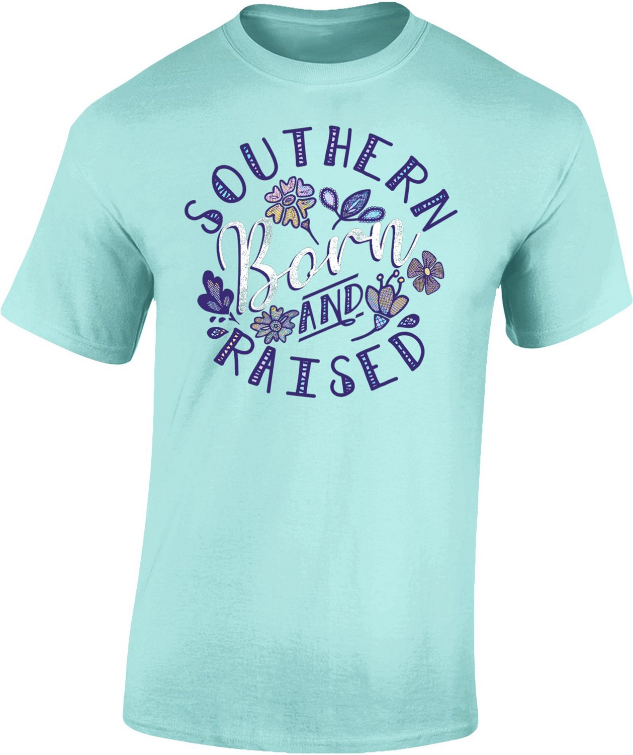 Academy Sports + Outdoors Women's Southern Born and Raised T-shirt ...