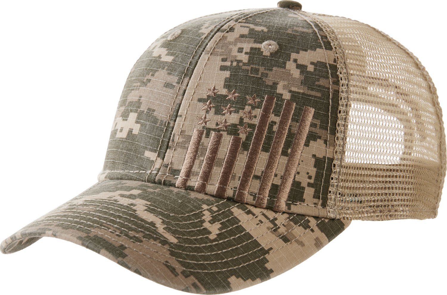 Academy Sports + Outdoors Men's Americana Vertical Flag Trucker Cap                                                              - view number 1 selected
