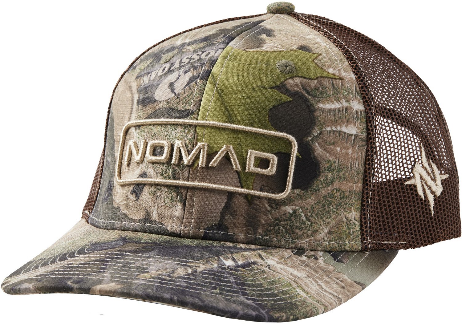 Nomad Men's Mossy Oak Droptine Camouflage Hunter Trucker Hat                                                                     - view number 1 selected