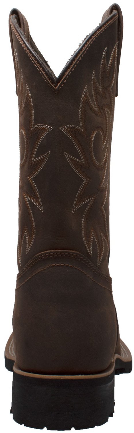AdTec Men's Western Steel Toe 12 in Work Boots - view number 4