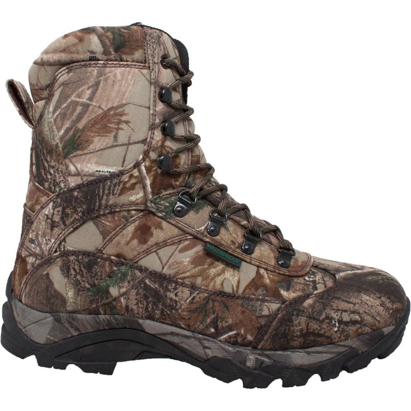 AdTec Men's 10 in Waterproof RealTree Hunting Boots, 8.5 - Hunting Boots at Academy Sports