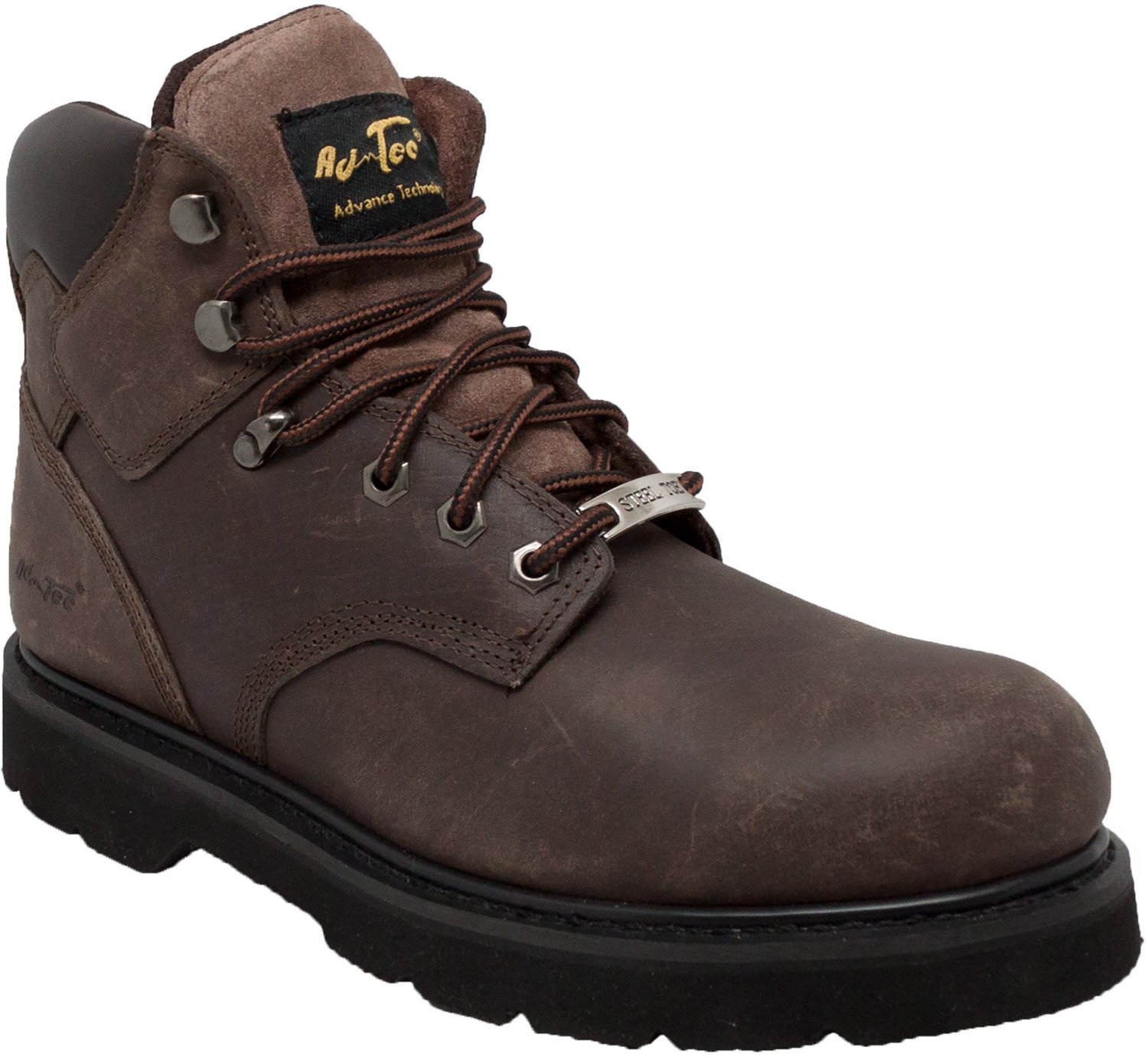AdTec Men's 6 in Crazy Horse Steel Toe Work Boots - view number 2
