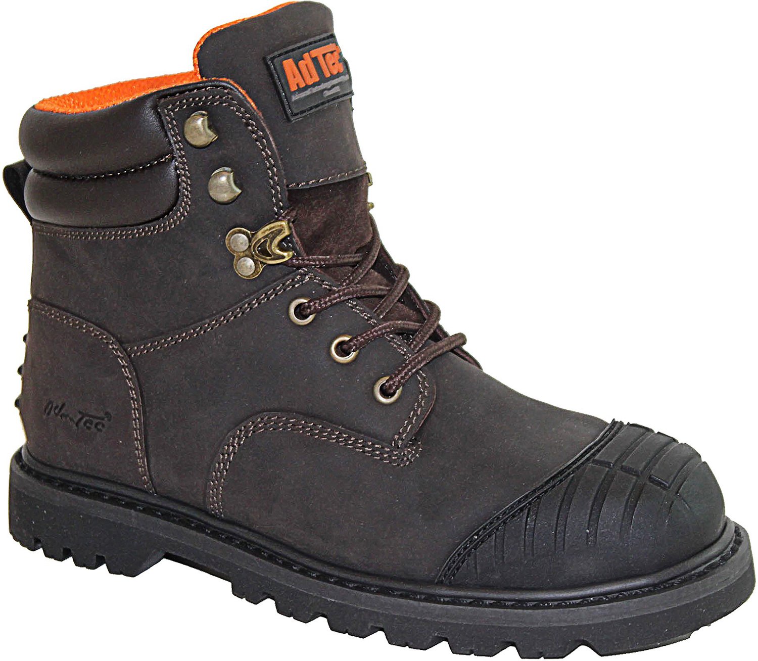 AdTec Men's Crazy Horse Steel Toe Work Boots                                                                                     - view number 2